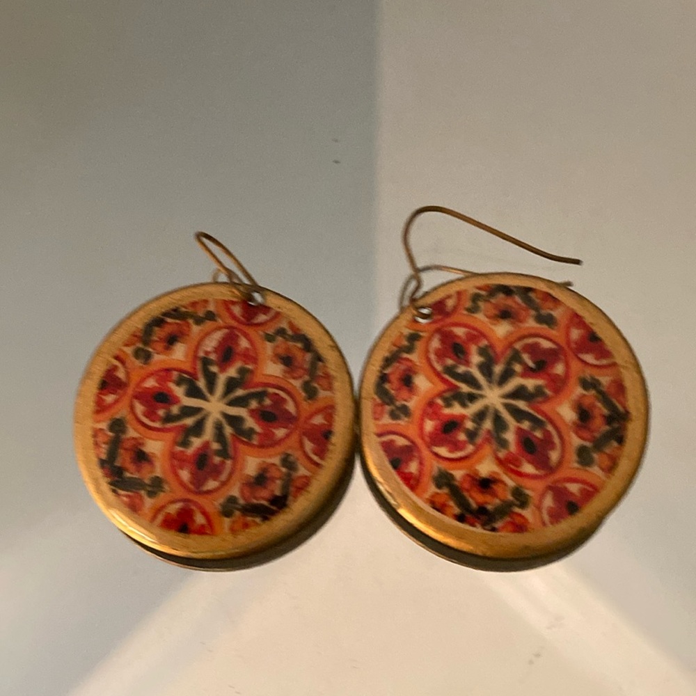 Hoop earrings with beautiful design